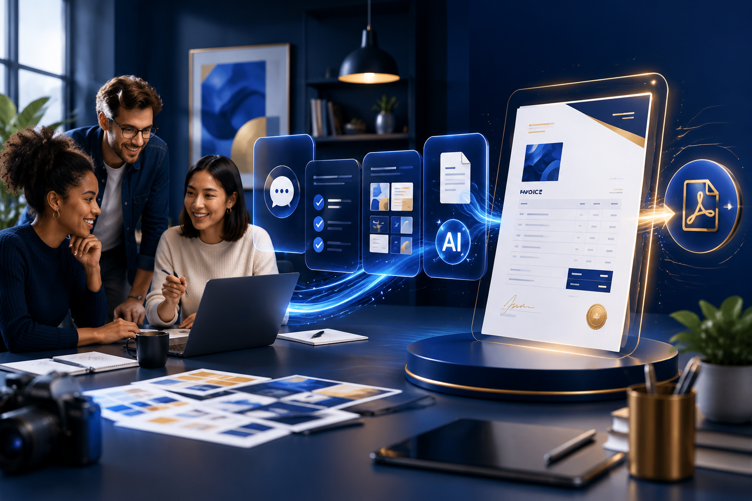 AI Invoice Template for Creative Agencies